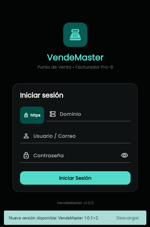 Inicio de sesion de Loble en modo oscuro